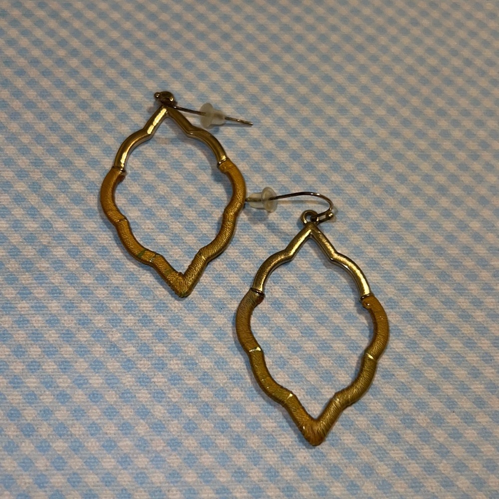 Gold and yellow earrings